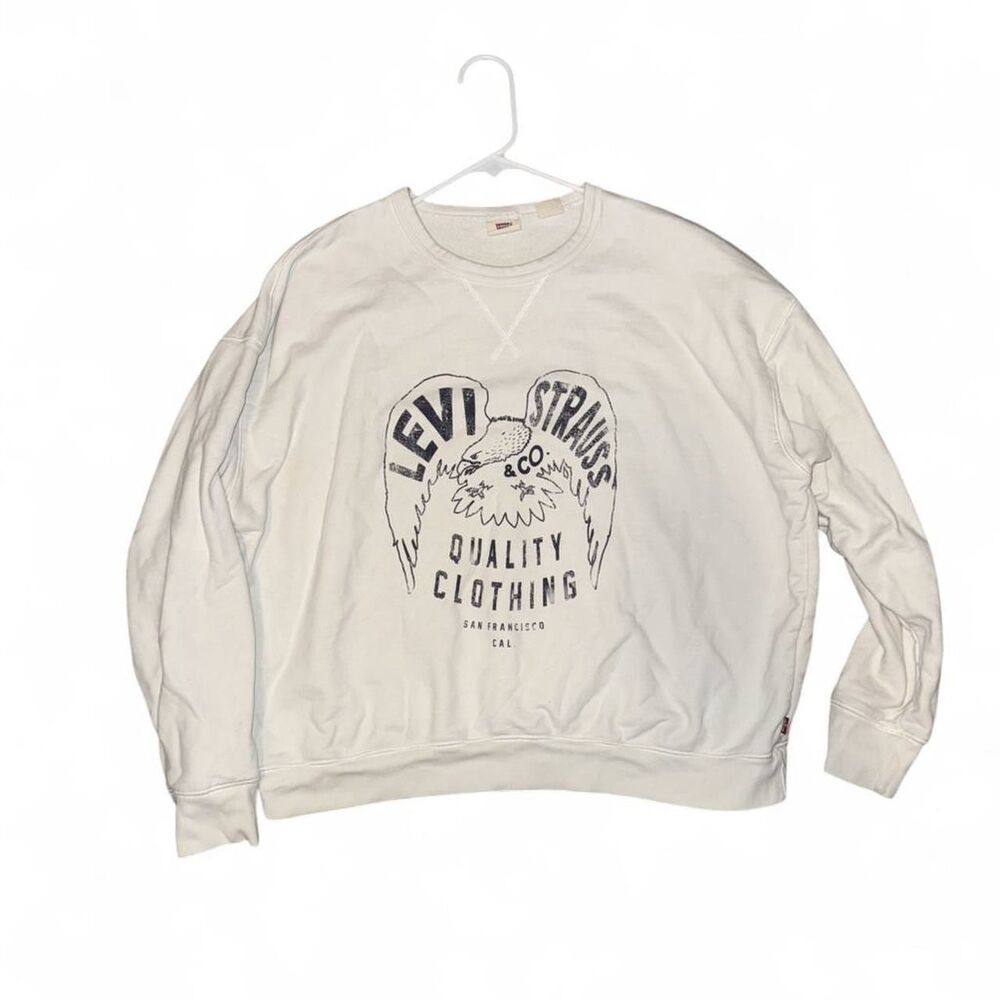Levi's Women's White Sweatshirt XL